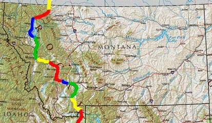 MT trip map.